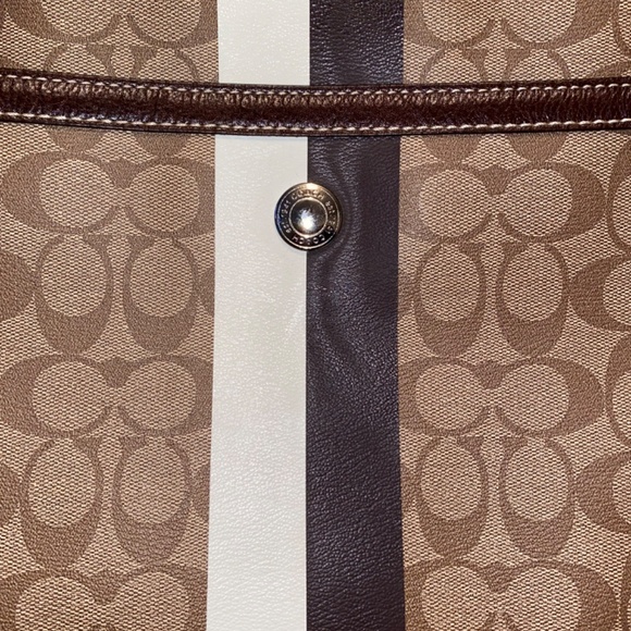 New COACH SIGNATURE HERITAGE STRIPE TOTE 14477 - Picture 15 of 15